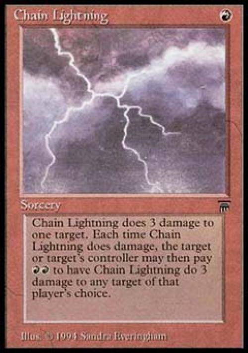 Chain Lightning - Light Play MTG Legends