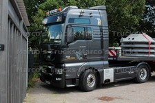 Truck Photo MAN TGX 18.680 Platform Trailer Germany Grey Race Power V8 #m2hq