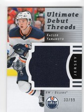 2017-18 Ultimate Collection Kailer Yamamoto Ultimate Debut Threads Jersey 33/99
