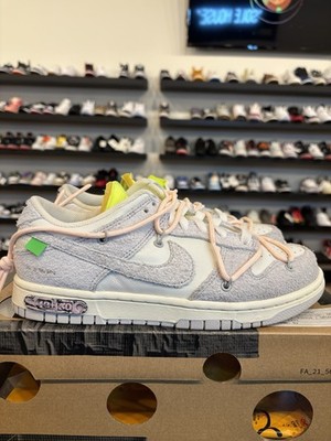 Nike Dunk Low Off White 12 Size 7 Pre-Owned DJ0950-100 Men