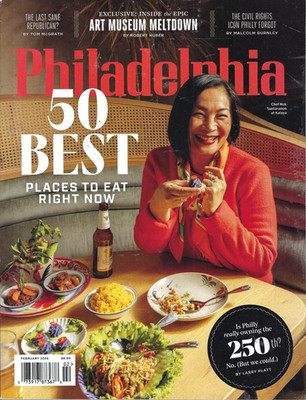 PHILADELPHIA Magazine February 2026 - 50 BEST PLACES TO EAT Art Museum Meltdown