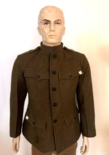 ORIGINAL UNUSED WW1 M1917 US ARMY WOOL SERVICE COAT TUNIC W/ CUTTER TAGS 40 MINT
