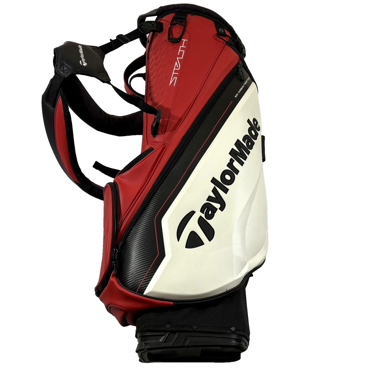 TaylorMade Golf Stealth Tour Staff Team Stand Bag 4-Way Top Black