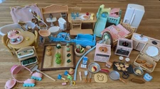 Sylvanian Families Playset with Furniture and Accessories Good Condition