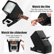 SV-3 35Mm Slide Film Viewer-Slide Viewer with 3X Magnification and Led-Lighted