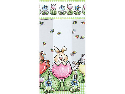 20 Spring Garden Friends 3-1/2x2x7-1/2'' Cello Bags Easter Holiday Candy Treats