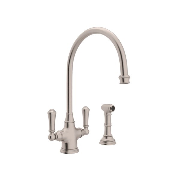 Rohl U 4710stn 2 Perrin And Rowe Georgian Era Faucet W Sidespray