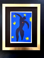 HENRI MATISSE CIRCA 1954 AWESOME SIGNED PRINT FRAMED + BUY IT NOW!!