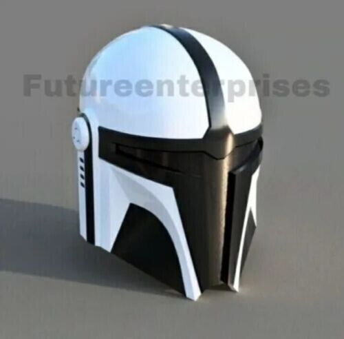 Star Wars Black Series The Mandalorian Silver Wearable Helmet Collectible Armor - Picture 9 of 10