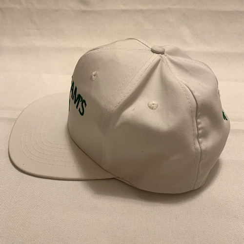 Seagram's Gin Poly Cotton Blend White Hat VTG Snapback - Picture 2 of 8