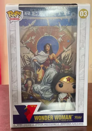Funko Pop Comic Covers Vinyl Figure Wonder Woman (DC Universe Rebirth) #03 NEW