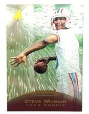 Steve McNair 1995 Pinnacle Trophy Collection Parallel Rookie Card #210 Oilers . rookie card picture