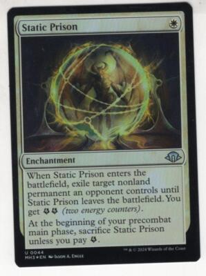 MTG Modern Horizons 3 Foil Uncommon Karte #44 Static Prison