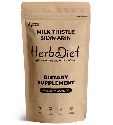 Milk Thistle Extract 400mg  POTENT Powder 80% Silymarin Liver Detox