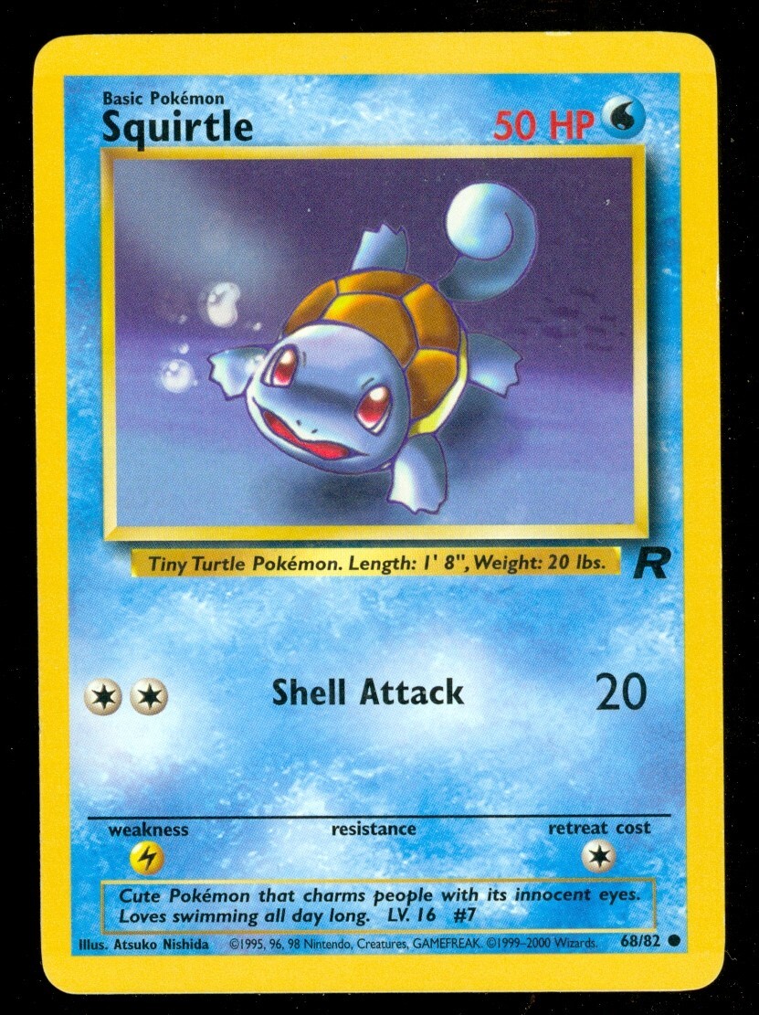 Pokemon SQUIRTLE 68/82 Team Rocket - Lightly Played | eBay
