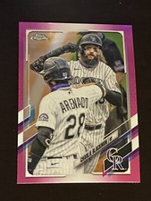 ⚾ 2021 Topps Chrome Baseball Pink Parallel Base Card #67 Charlie BLACKMON ⚾