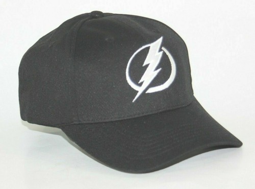 Tampa Bay Lightning Hat Cap Black Embroidered Logo Sport-Tek New NHL Hockey - Picture 10 of 11