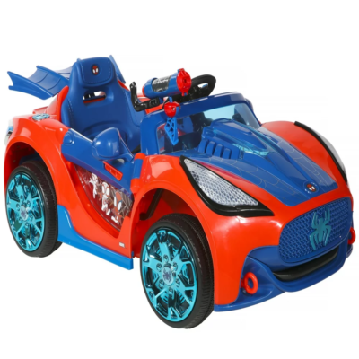 Kids Spider-Man Superhero Battery-Powered Vehicle w/ Authentic