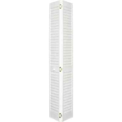 Plantation 28 X 80 In. 2 In. Thick Louver/Louver Solid Wood Core Bi-Fold Door
