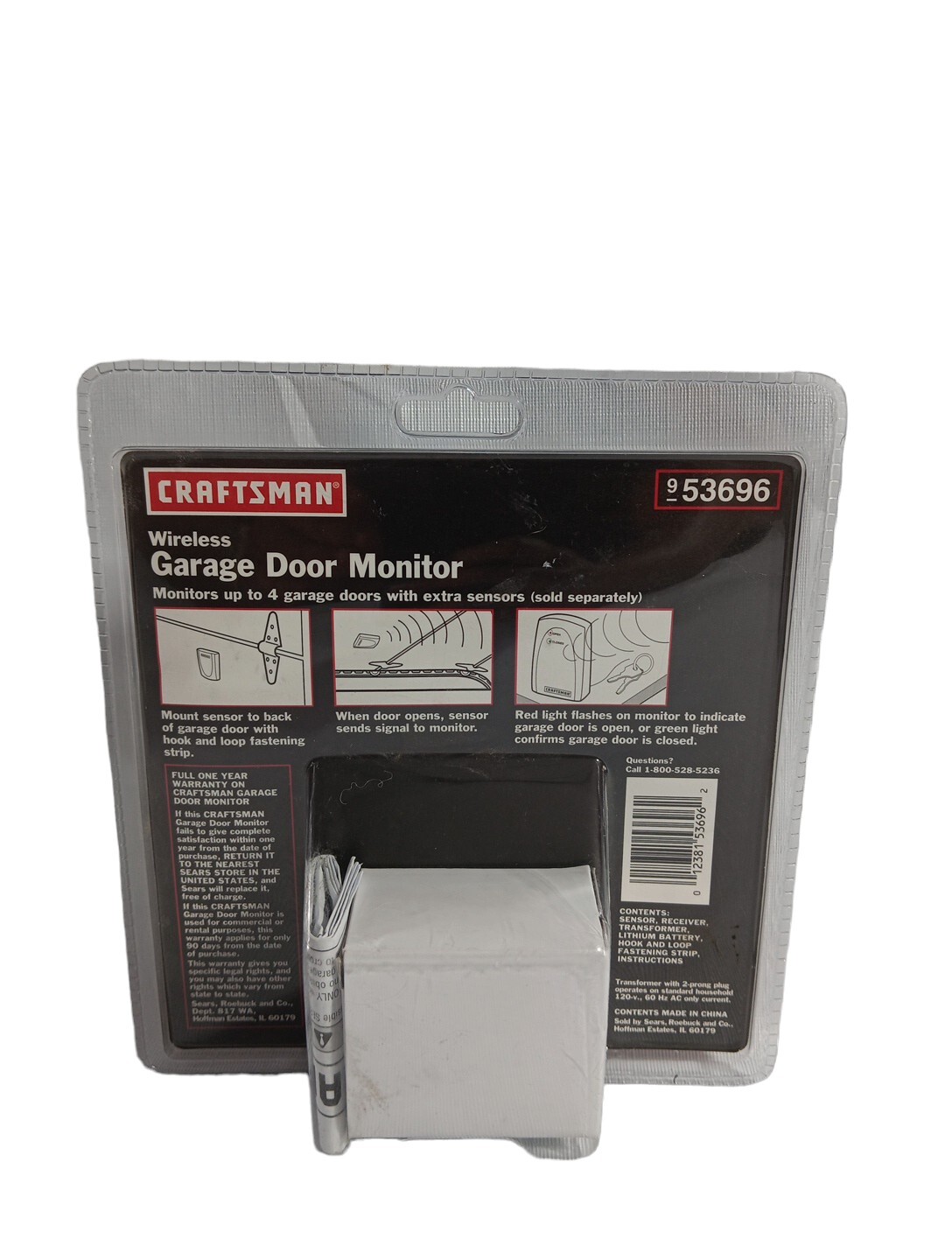 Craftsman Wireless Garage Door Monitor Kit 953696 New 12381536962 eBay