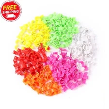 3mm Canary Clip Leg Rings Small Birds Foot Rings With Numbers 10PCS