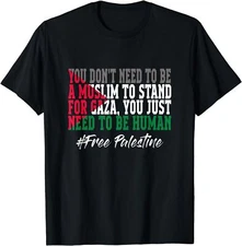 I Love Palestine Gaza Palestinian Flag Design Unisex T-Shirt