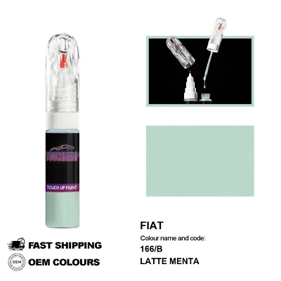 TOUCHMEUP POUR FIAT LATTE MENTA 166/B Kit de fixation pinceau stylo peinture retouche