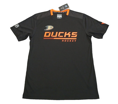 Anaheim Ducks Fanatics NHL Pro Authentics Short Sleeve Shirt Men's Black Size L