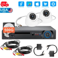 8CH Security DVR Recorder 5MP Security Camera System Email Alert 500G Hard Drive