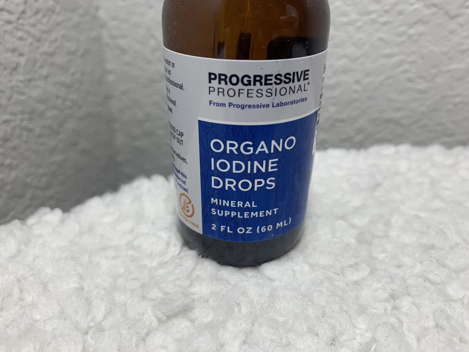 Gotas de yodo orgánico profesional progresivo 2 fl. oz. ~ Función tiroidea ~ Foto 2 de 4