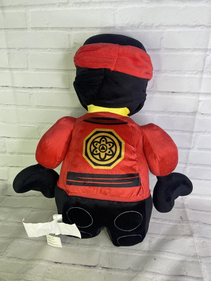 Lego Ninjago Peluche Rojo Ninja Guerrero con Máscara y Diadema Almohada Muñeca Juguete Foto 3 de 4