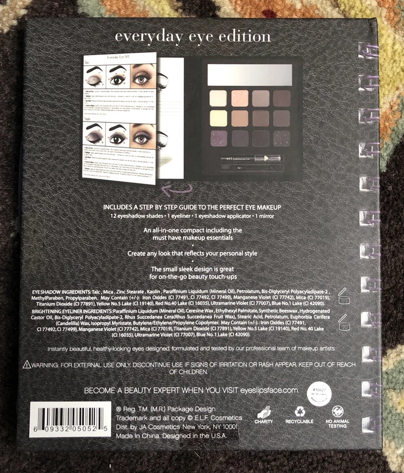 e.l.f. Beauty Eye Manual Makeup Palette Everyday Eye Edition ELF Eyes Lips Face - Image 4 of 4