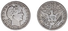 Barber Half Dollar D'Argento - 1/2 DOLLARO PLATA EE.UU. San Francisco 1914. MB