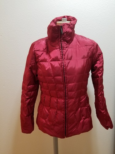 CALVIN KLEIN Red Metallic Puffer Goose 