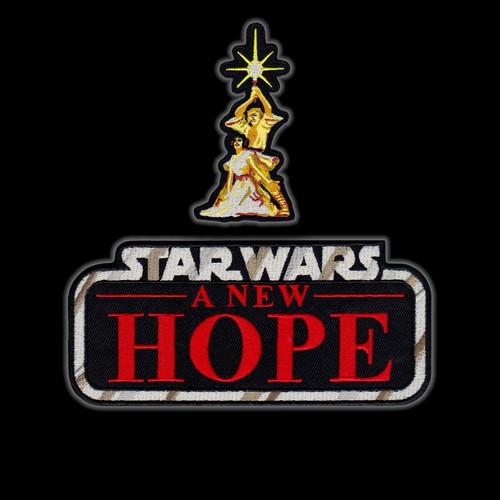 Kenner STAR WARS "A New Hope" Re-Imagined Vintage style logo 5.5" patch - Picture 3 of 5
