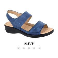 Boulevard Ladies Padded Sandals Comfort Shoes Touch Fastening Summer Womens