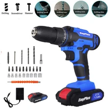 21V Electric Drill 3/8" Power Cordless Screwdriver 26PCS Drill Set with Battery