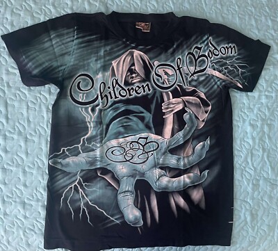 Children of Bodom Rock Band T-Shirt All Over Print  100 % Cotton Med The Roxx 