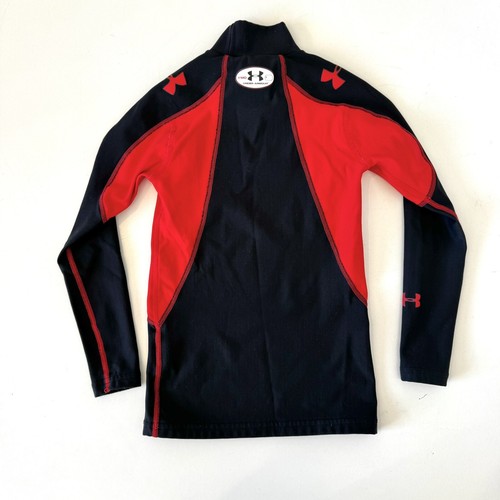 Under Armour Junior Boys Cold Gear Baselayer Mock Long Sleeve Top Size M - Picture 7 of 10