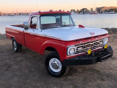1964 Ford F-100 Custom Cab 1964 Ford F100 4x4 Custom Cab 428 FE V8 4 speed No Reserve Solid Survivor F250
