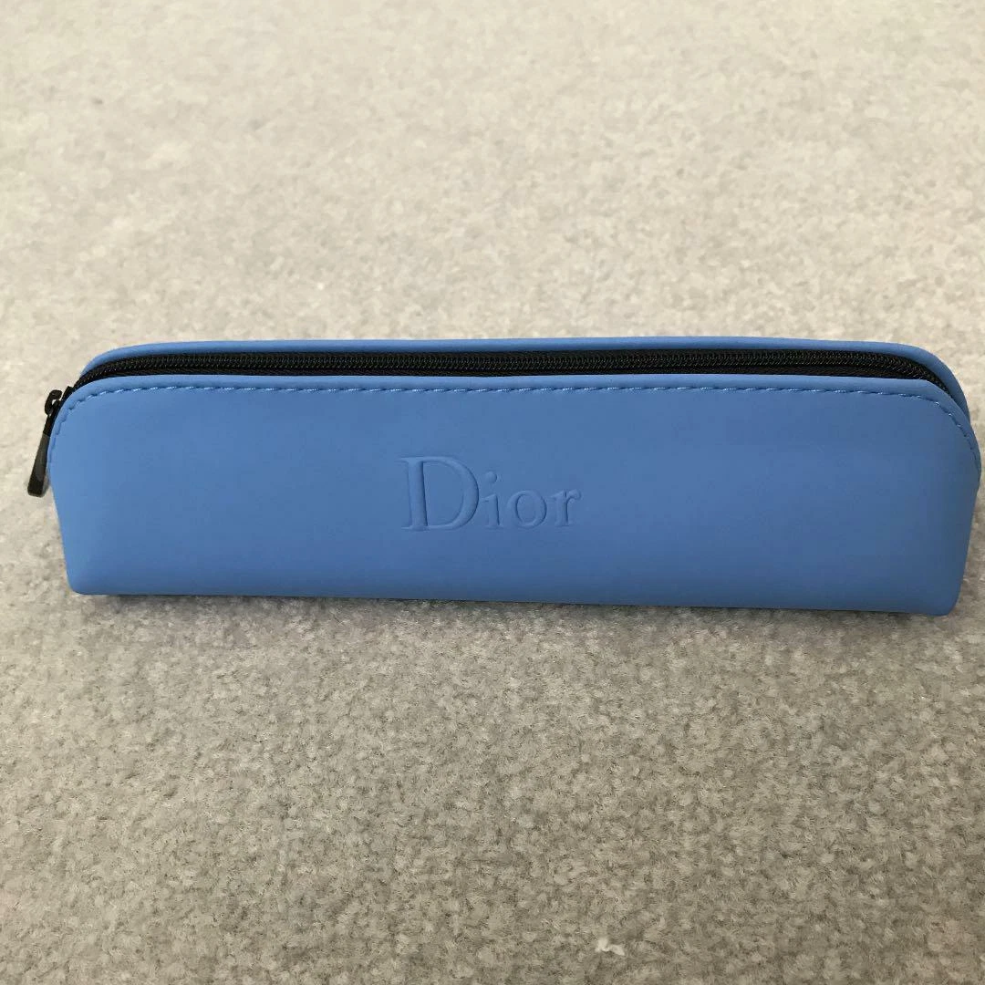 Étui stylo bleu poche Dior cosmétiques polyuréthane luxe simple Japon d'occasion
