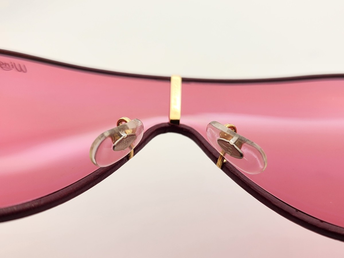 Vintage 1993 Ray-Ban Leather Aviators With Pink Lenses - Bausch and Lomb w/ Case Vintage RAY BAN Leather Bausch & Lomb Aviator | eBay main image 4