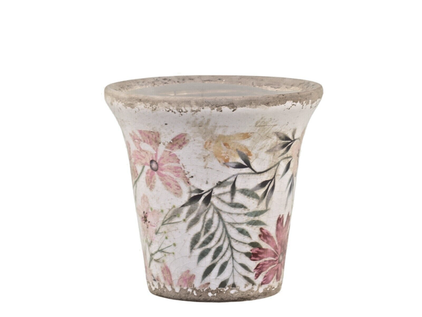 ÜBertopf Auray Blumen-Deko Antique Creme Blumentopf Chic Antique 8,5 Cm Hoch-image