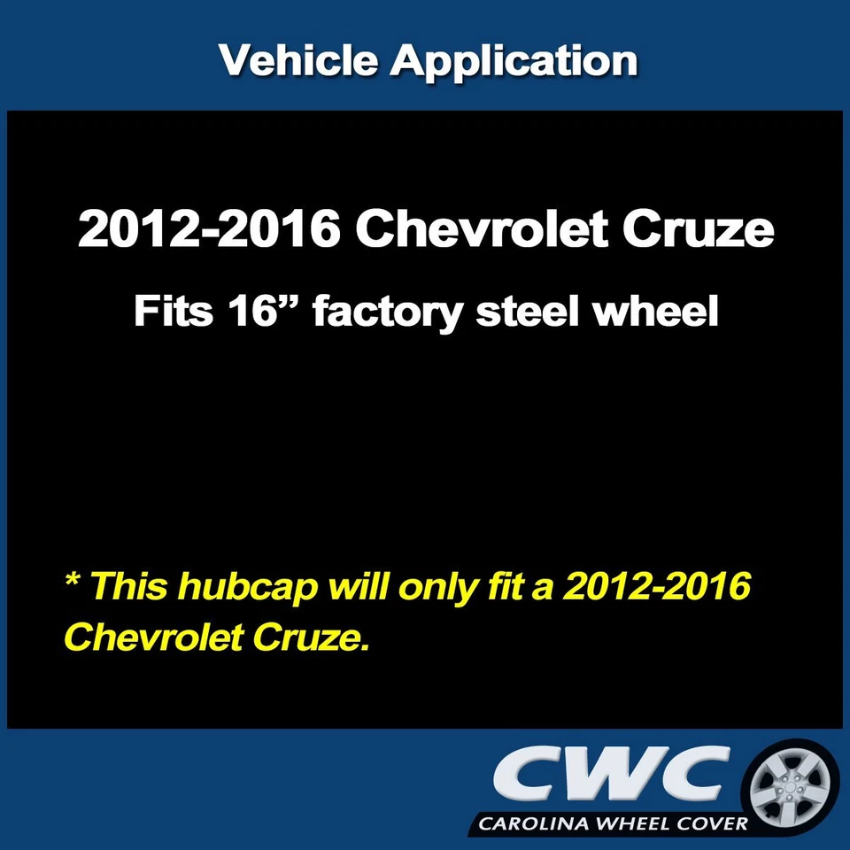 Hubcap for Chevrolet Cruze 2012-2016 - Genuine Factory OEM 16-inch Silver 3294 - Image 4 of 4