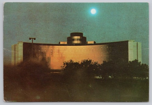 Postcard HYATT REGENCY DEARBORN SOUTHFIELD EXPRESSWAY MICHIGAN MOON LIGH