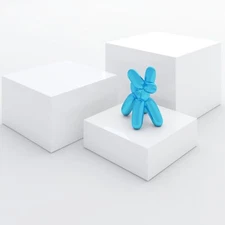 Set of 3 Acrylic Cube Display Box Risers (8, 7, 6 Inch Sizes) Food Buffet Ris...