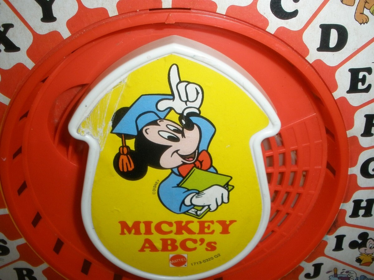 Vintage 1989 See N' Say Disney Mickey ABC's Talking Mattel