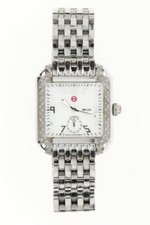 Michele Milou Womens MW15A01A2025 Diamond Stainless Steel Watch 134517
