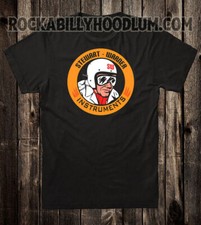 Retro Hot Rod Tee T Shirt Drag Race Racing Speed Shop Stewart Warner Instruments