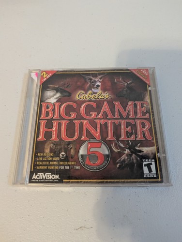 Cabela's Big Game Hunter 5 Platinum Series PC CD-ROM Activision 2001 Win95/98/Me